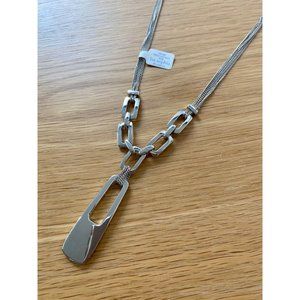 Lia Sophia IDENTITY Silver Tone Necklace - NWT